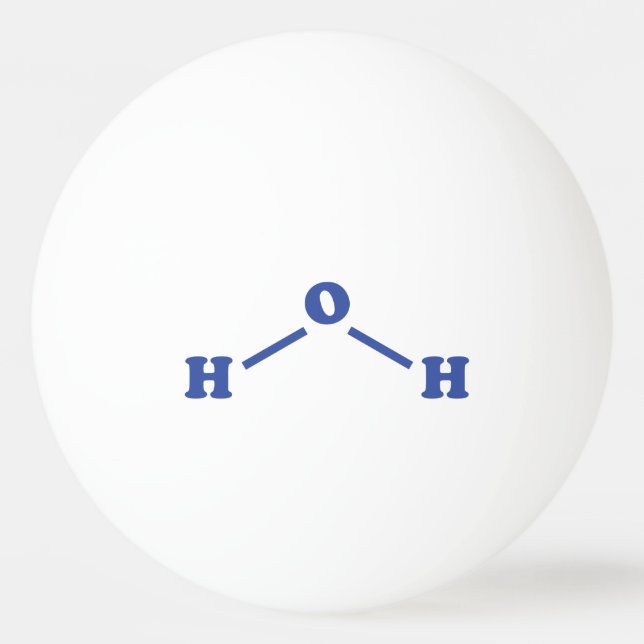 Molekulare chemische Formel Tischtennisball (Vorderseite)