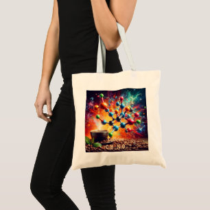 Molekulare Koffein-Struktur - Wissenschaft Kunst K Tragetasche