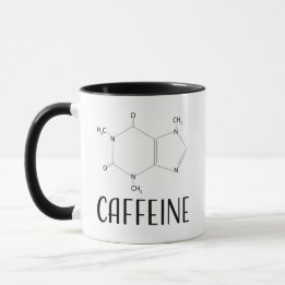 Molekulare Struktur der Koffein-Tasse Tasse