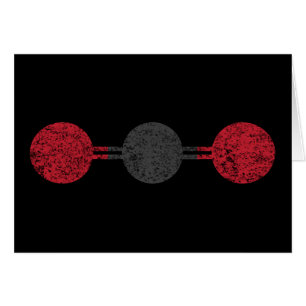 Molekulare Struktur für Kohlendioxid