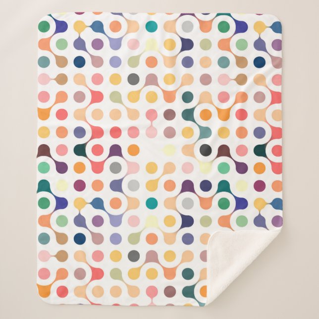 Molekulare Struktur-Muster Sherpadecke (Vorderseite)