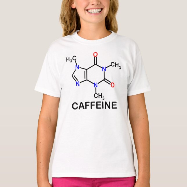 MOLEKULARES FORMULA CAFFEINE-T-SHIRT T-Shirt (Vorderseite)