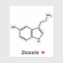Molekülstruktur des Serotonin-Moleküls