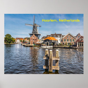 Molen de Adriaan, Haarlem, Niederlande Poster