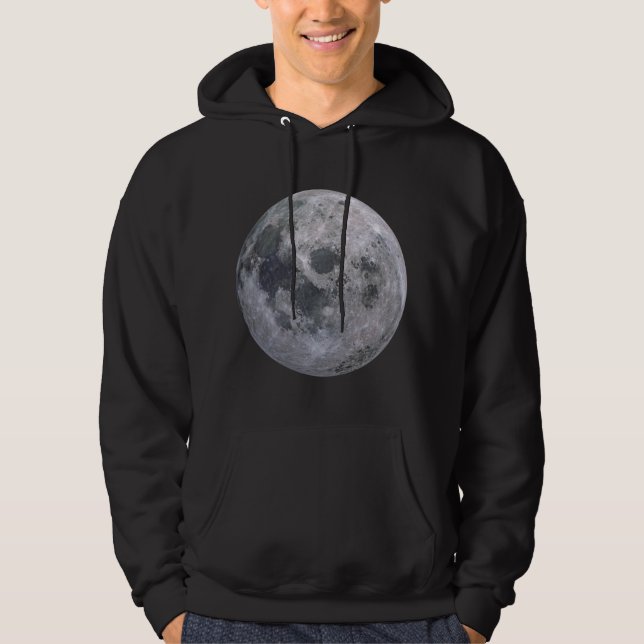 Moletom Lua Cheia Preto Hoodie (Vorderseite)