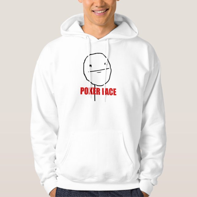 Moleton Meme Poker Antlitz Hoodie (Vorderseite)