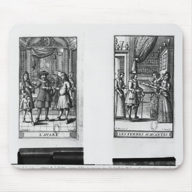 Moliere, Frontispiz für 'das Miser Mousepad (Vorne)