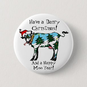 Molkereiweihnachtsknopf Button