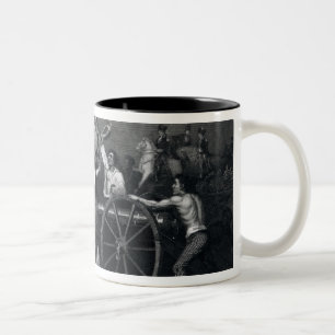 Moll-Krug am Kampf von Monmouth Zweifarbige Tasse