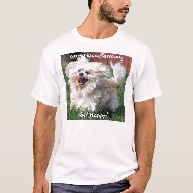 Mollig erhalten Sie glücklich! T-Shirt (Vorderseite)