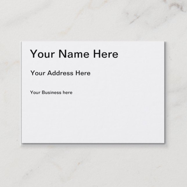 Mollige Visitenkarte (Vorderseite)