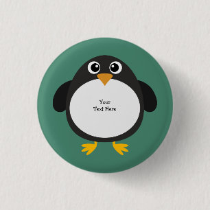 Molliger Pinguin (kundengerecht) Button