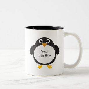 Molliger Pinguin (kundengerecht) Zweifarbige Tasse