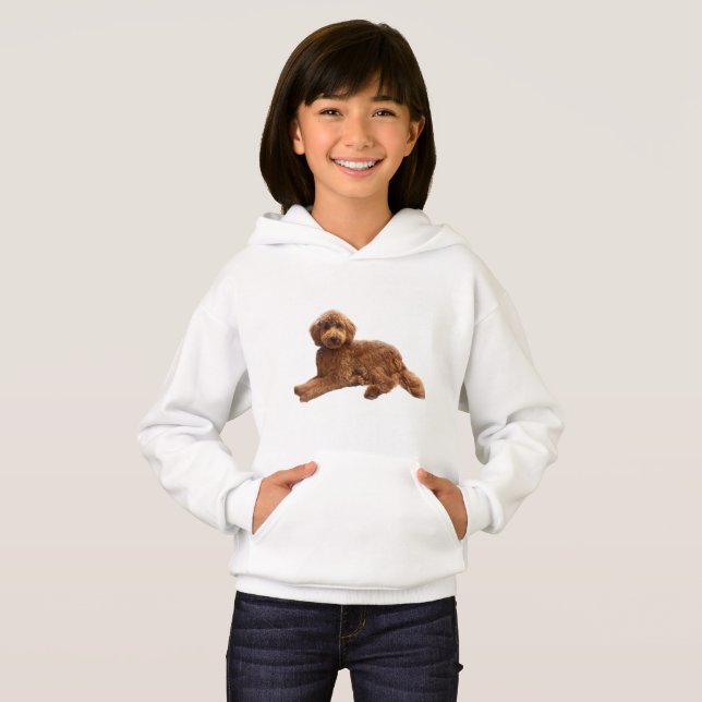Molly die Goldendoodle Hoodie (Vorne ganz)