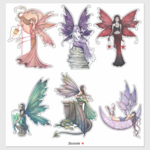 Molly Harrison Feen-Sticker Fantasy-Art Feen Aufkleber