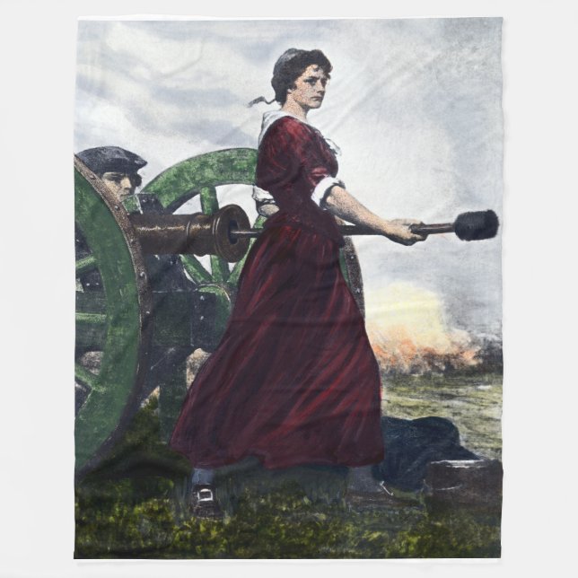Molly-Krug - revolutionärer Kriegs-Patriot Fleecedecke (Vorderseite)