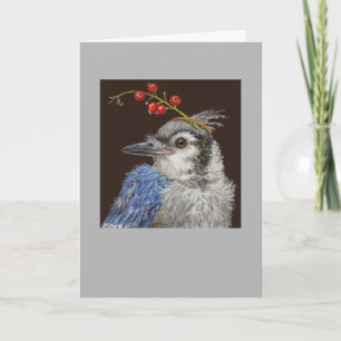 Molly la carte de geai bleu naissante