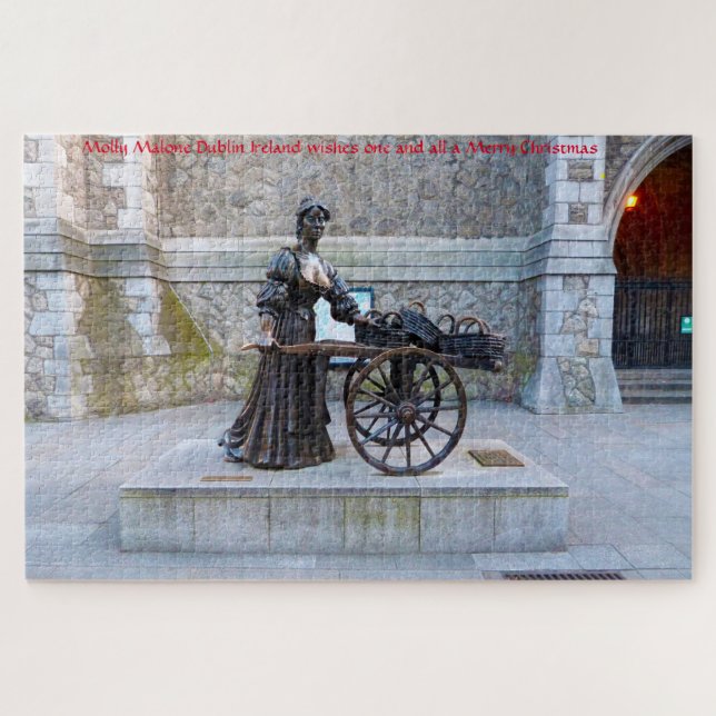 Molly Malone Dublin Irland. Jigsaw Puzzle (Horizontal)