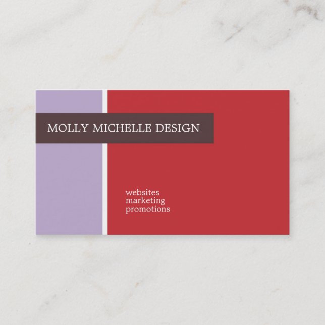 Molly Michelle Business Cards Visitenkarte (Vorderseite)