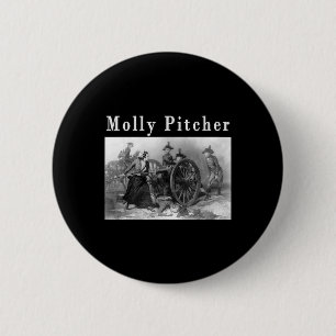 Molly Pitcher Mary Ludwig American Revolutionary W Button