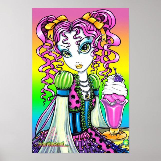 "Molly" Sherbet Ice Cream Rainbow Fairy Poster (Devant)