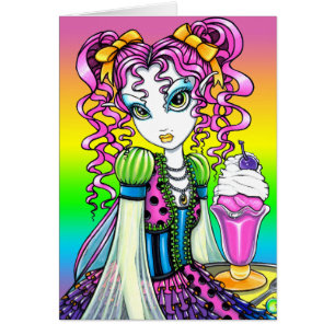 "Molly" Sorbett-Eiscreme-Regenbogen-Fee-Karte