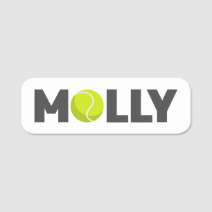Molly Tennis Namensschild