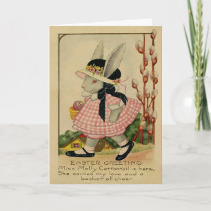 Molly-Waldkaninchen Ostern Feiertagskarte