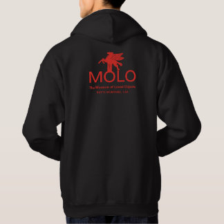 MOLO Aufdruck auf dem Revers und Pferderücken Hoodie