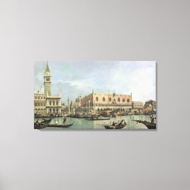 Molo und Piazzetta San Marco, Venedig (Öl Leinwanddruck (Vorderseite)
