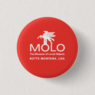 Molo weißes Pferd Button