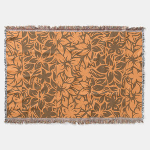 Moloaa Bay Hawaiian Hibiscus Tonal Stripe Decken