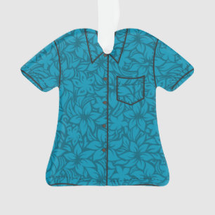 Moloaa Bay Hawaiian Hibiskus Aloha Shirt Ornament