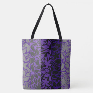 Moloaa Bay Hawaiianischer Hibiskus gestreifte Stra Tasche