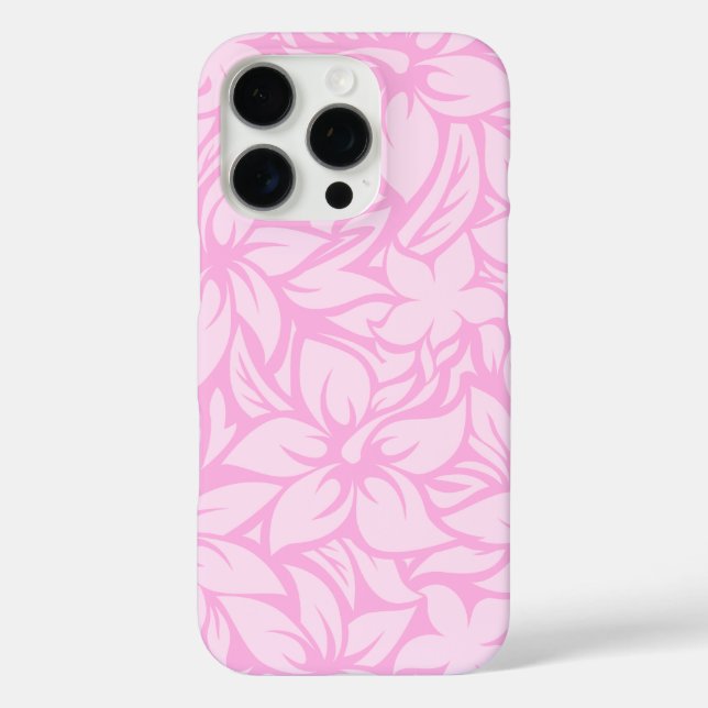Moloaa Bay Hawaiianischer Hibiskus Tonal Pink iPhone 16 Pro Hülle (Rückseite)
