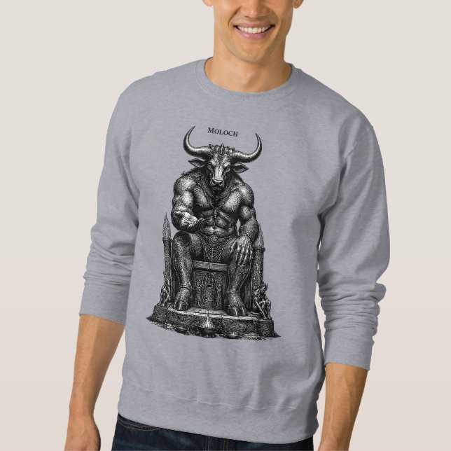 Moloch Krone des infernalischen Königs Sweatshirt (Vorderseite)