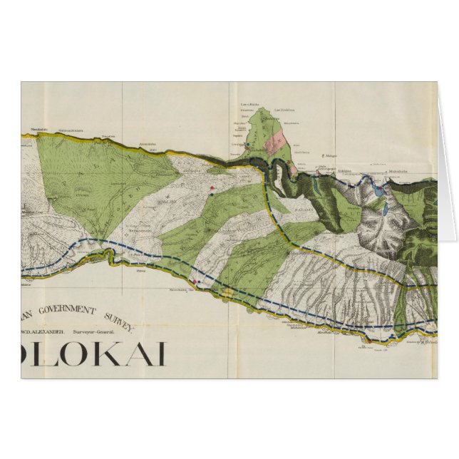 Molokai, Hawaii (Vorderseite (Horizontal))