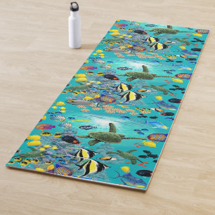Molokini Cove Hawaiian Tropical Fish Sea Turtle Yogamatte