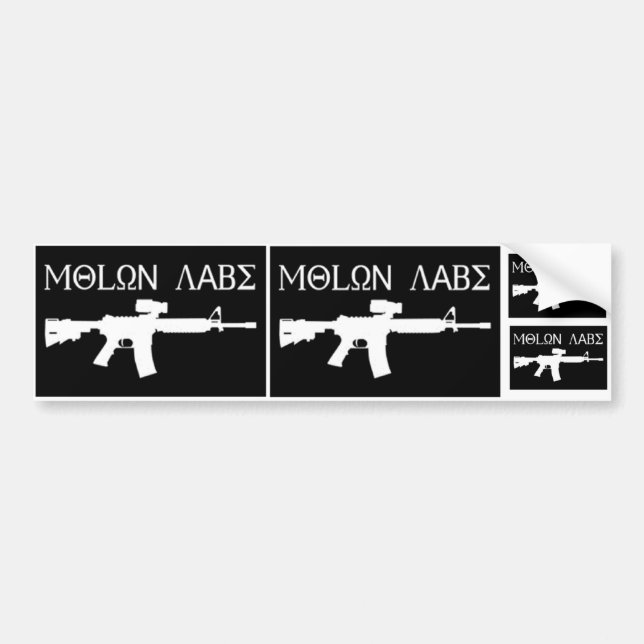 Molon gekommenes Labe - und nehmen sie Autoaufkleber (Vorne)