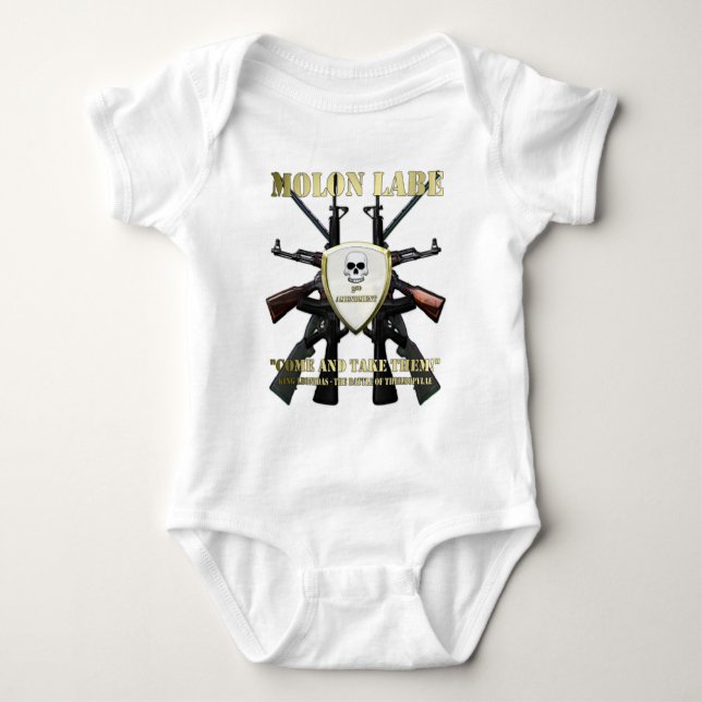 Molon Labe - 2. Änderung Baby Strampler (Vorderseite)