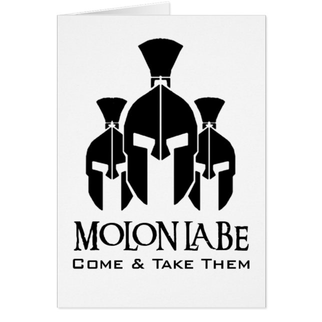 MOLON LABE dreifache Drohungswörter (Vorne)