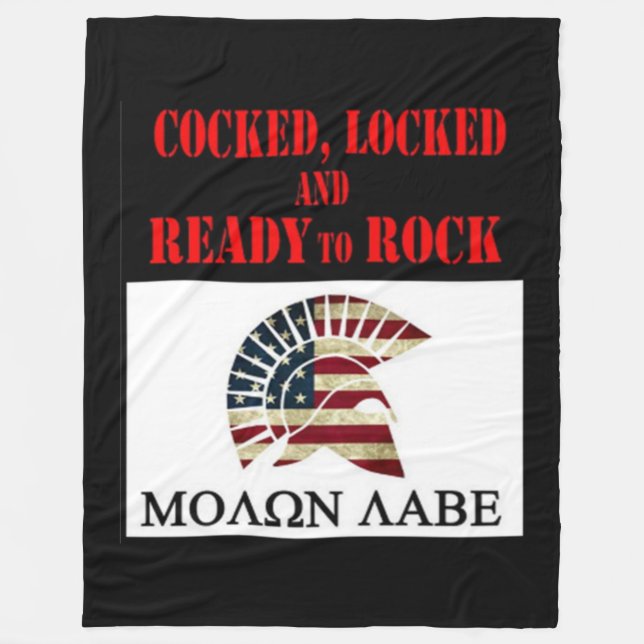 MOLON LABE FLEECE BLANKET (Vorderseite)