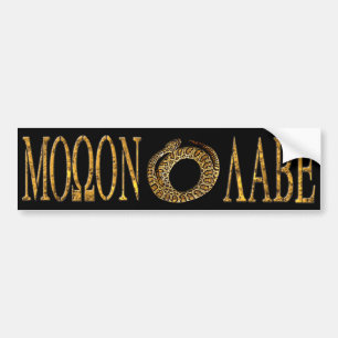 Molon Labe Gadsden Flag Aufkleber Schwarz Autoaufkleber