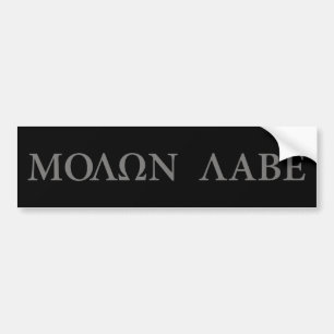 Molon Labe (gekommen und erhalten Sie es) Autoaufkleber