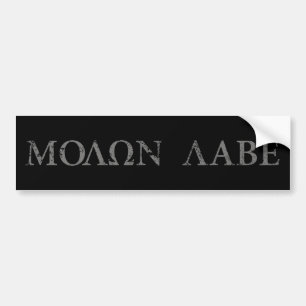 Molon Labe (gekommen und erhalten Sie es) Autoaufkleber