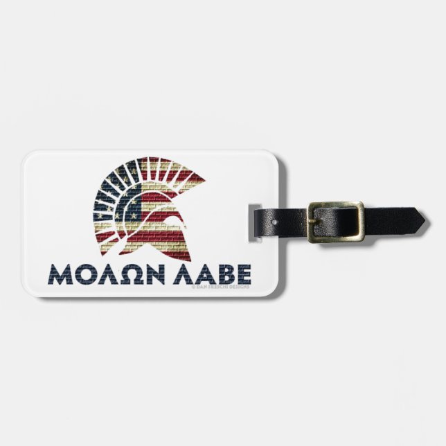 Molon Labe! Gepäckanhänger (Vorderseite horizontal)