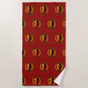 Molon Labe Grunge Spartan Warrior Helmet Strandtuch