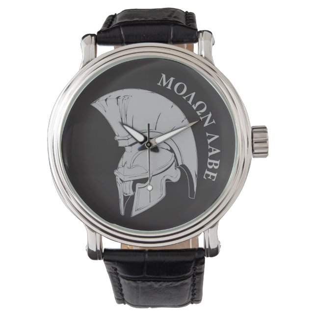 Molon Labe, kommen und nehmen sie vers02 Armbanduhr (Vorderseite)