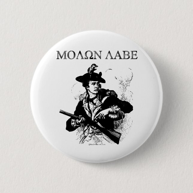 Molon Labe Minuteman Button (Vorderseite)