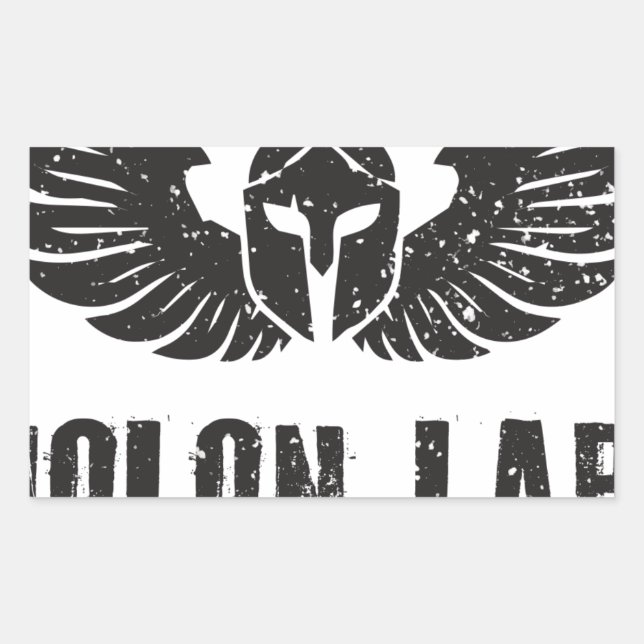 Molon Labe Rechteckiger Aufkleber (Vorderseite)